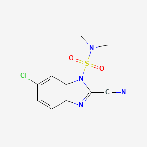 6-Chloro-2-cyano-N,N-dimethyl-1H-benzimidazole-1-sulfonamide