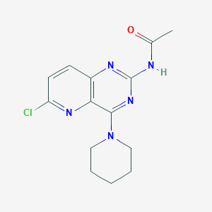 N-(6-Chloro-4-(piperidin-1-yl)pyrido[3,2-d]pyrimidin-2-yl)acetamide