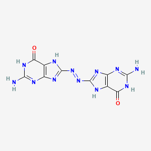 2-amino-8-[(E)-(2-amino-6-oxo-1,7-dihydropurin-8-yl)diazenyl]-1,7-dihydropurin-6-one