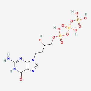 4-(2-Amino-6-oxo-1H-purin-9(6H)-yl)-2-hydroxybutyl tetrahydrogen triphosphate