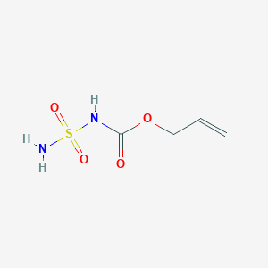 molecular formula C4H8N2O4S B129380 氨基磺酰基碳酸，2-丙烯酯（9CI） CAS No. 153028-12-7