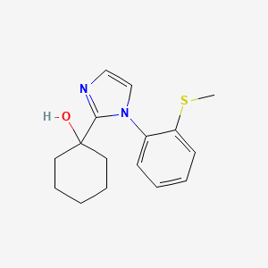 Cyclohexanol, 1-[1-[2-(methylthio)phenyl]-1H-imidazol-2-yl]-