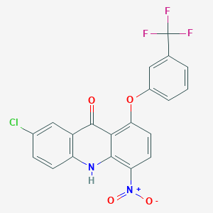 7-Chloro-4-nitro-1-(3-(trifluoromethyl)phenoxy)acridin-9(10H)-one