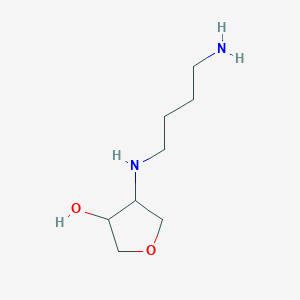 4-((4-Aminobutyl)amino)tetrahydrofuran-3-ol