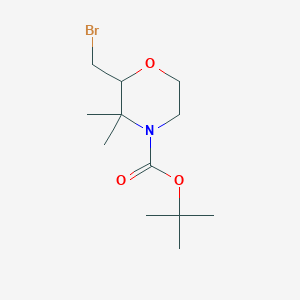 Tert-butyl 2-(bromomethyl)-3,3-dimethylmorpholine-4-carboxylate