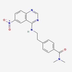 N,N-Dimethyl-4-(2-((6-nitroquinazolin-4-yl)amino)ethyl)benzamide