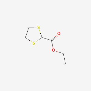 molecular formula C6H10O2S2 B1293824 Ethyl 1,3-dithiolane-2-carboxylate CAS No. 20461-99-8
