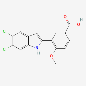 3-(5,6-dichloro-1H-indol-2-yl)-4-methoxyBenzoic acid