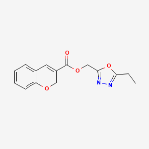 (5-ethyl-1,3,4-oxadiazol-2-yl)methyl 2H-chromene-3-carboxylate