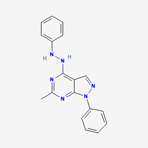 6-Methyl-1-phenyl-4-(2-phenylhydrazinyl)-1h-pyrazolo[3,4-d]pyrimidine