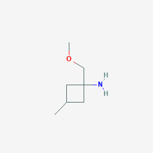 1-(Methoxymethyl)-3-methylcyclobutan-1-amine