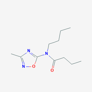 N-Butyl-N-(3-methyl-1,2,4-oxadiazol-5-yl)butanamide