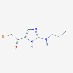 2-Bromo-1-[2-(propylamino)-1H-imidazol-5-yl]ethan-1-one