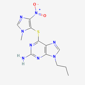 6-((1-Methyl-4-nitro-1H-imidazol-5-yl)thio)-9-propyl-9H-purin-2-amine