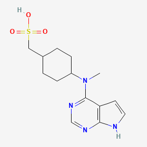 (Trans-4-(methyl(7H-pyrrolo[2,3-d]pyrimidin-4-yl)amino)cyclohexyl)methanesulfonic acid