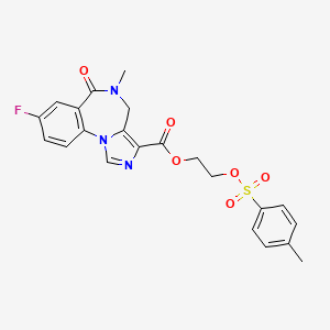 2-(Tosyloxy)ethyl 8-fluoro-5-methyl-6-oxo-5,6-dihydro-4H-benzo[f]imidazo[1,5-a][1,4]diazepine-3-carboxylate