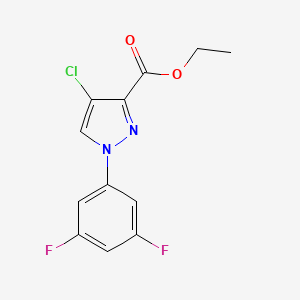 Ethyl 4-chloro-1-(3,5-difluorophenyl)-1H-pyrazole-3-carboxylate