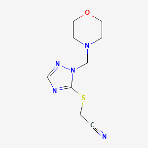 ({1-[(Morpholin-4-yl)methyl]-1H-1,2,4-triazol-5-yl}sulfanyl)acetonitrile