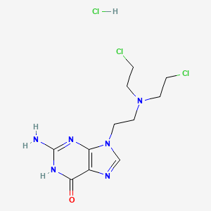 2-Amino-9-(2-(bis(2-chloroethyl)amino)ethyl)-1H-purin-6(9H)-one hydrochloride