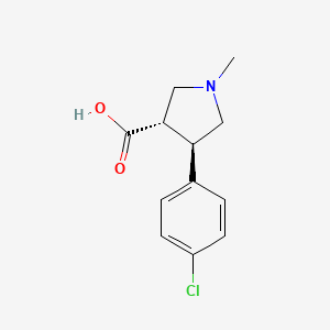 (3S,4R)-4-(4-Chlorophenyl)-1-methylpyrrolidine-3-carboxylic acid