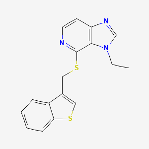 4-{[(1-Benzothiophen-3-yl)methyl]sulfanyl}-3-ethyl-3H-imidazo[4,5-c]pyridine