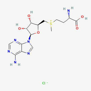 molecular formula C15H23ClN6O5S B1293873 S-腺苷甲硫氨酸氯化物 CAS No. 24346-00-7