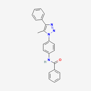 N-(4-(5-Methyl-4-phenyl-1H-1,2,3-triazol-1-yl)phenyl)benzamide