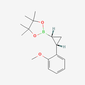 Rel-2-((1R,2S)-2-(2-methoxyphenyl)cyclopropyl)-4,4,5,5-tetramethyl-1,3,2-dioxaborolane