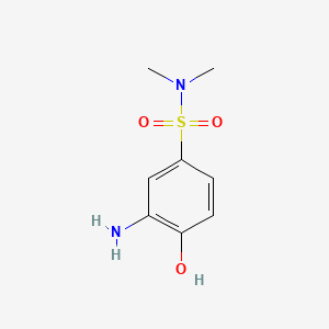 molecular formula C8H12N2O3S B1293877 3-Amino-4-hydroxy-N,N-dimethylbenzenesulfonamide CAS No. 24962-75-2