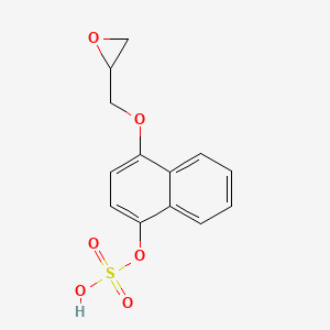 4-(Oxiran-2-ylmethoxy)naphthalen-1-yl hydrogen sulfate