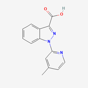 1-(4-methylpyridin-2-yl)-1H-indazole-3-carboxylic acid