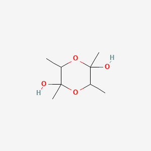 molecular formula C8H16O4 B1293881 2,3,5,6-Tetramethyl-1,4-dioxane-2,5-diol CAS No. 23147-57-1