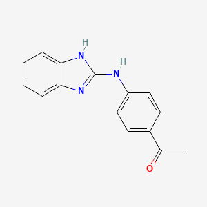 1-{4-[(1H-Benzimidazol-2-yl)amino]phenyl}ethan-1-one