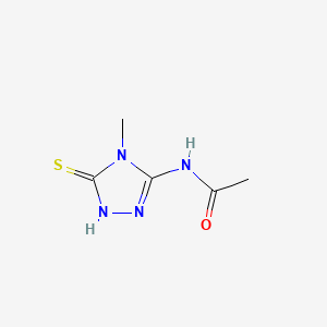 Acetamide, N-(4,5-dihydro-4-methyl-5-thioxo-1H-1,2,4-triazol-3-yl)-