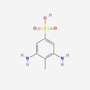 molecular formula C7H10N2O3S B1293898 3,5-二氨基-4-甲基苯磺酸 CAS No. 98-25-9