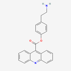 9-Acridinecarboxylic acid, 4-(2-aminoethyl)phenyl ester