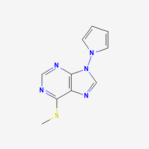 6-(Methylsulfanyl)-9-(1h-pyrrol-1-yl)-9h-purine