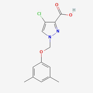 4-Chloro-1-((3,5-dimethylphenoxy)methyl)-1H-pyrazole-3-carboxylic acid