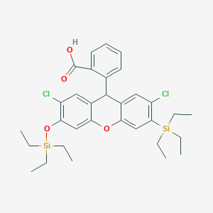 2-(2,7-Dichloro-3-(triethylsilyl)-6-((triethylsilyl)oxy)-9H-xanthen-9-yl)benzoic acid