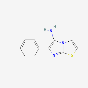 molecular formula C12H11N3S B12939172 6-(4-Methylphenyl)imidazo[2,1-b][1,3]thiazol-5-amine CAS No. 94802-81-0