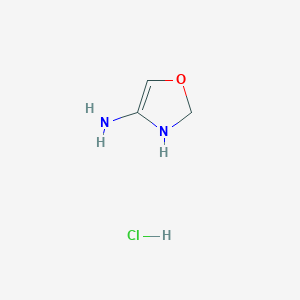 molecular formula C3H7ClN2O B12939182 2,3-Dihydrooxazol-4-amine hydrochloride 