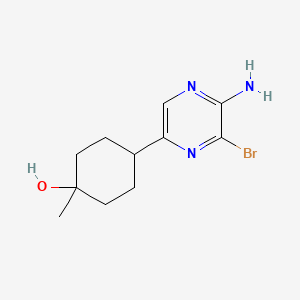 Rel-(1s,4s)-4-(5-amino-6-bromopyrazin-2-yl)-1-methylcyclohexan-1-ol