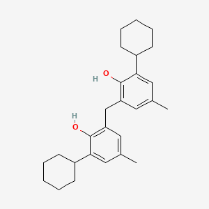 molecular formula C27H36O2 B1293923 2,2'-Méthylènebis(6-cyclohexyl-p-crésol) CAS No. 4066-02-8