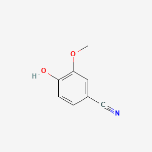 molecular formula C8H7NO2 B1293924 4-Hydroxy-3-methoxybenzonitrile CAS No. 4421-08-3
