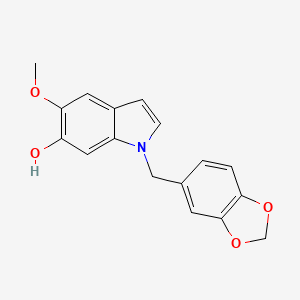 1-(Benzo[d][1,3]dioxol-5-ylmethyl)-5-methoxy-1H-indol-6-ol