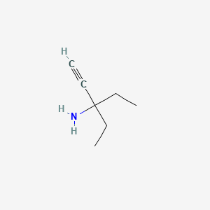 molecular formula C7H13N B1293935 3-乙基戊-1-炔-3-胺 CAS No. 3234-64-8
