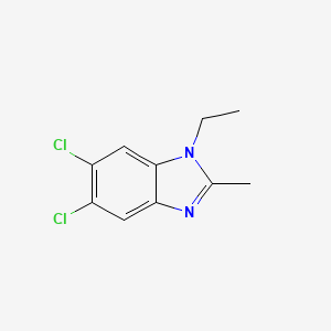 molecular formula C10H10Cl2N2 B1293936 5,6-二氯-1-乙基-2-甲基苯并咪唑 CAS No. 3237-62-5
