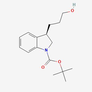 tert-Butyl (R)-3-(3-hydroxypropyl)indoline-1-carboxylate