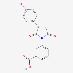 Benzoic acid, 3-[3-(4-iodophenyl)-2,5-dioxo-1-imidazolidinyl]-