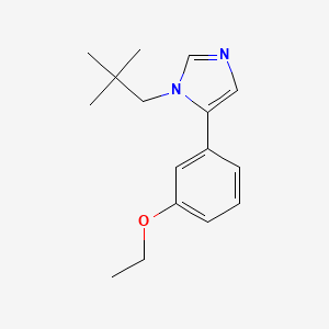 1-(2,2-Dimethylpropyl)-5-(3-ethoxyphenyl)imidazole